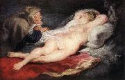 Peter Paul Rubens The Hermit and the Sleeping Angelica Germany oil painting artist